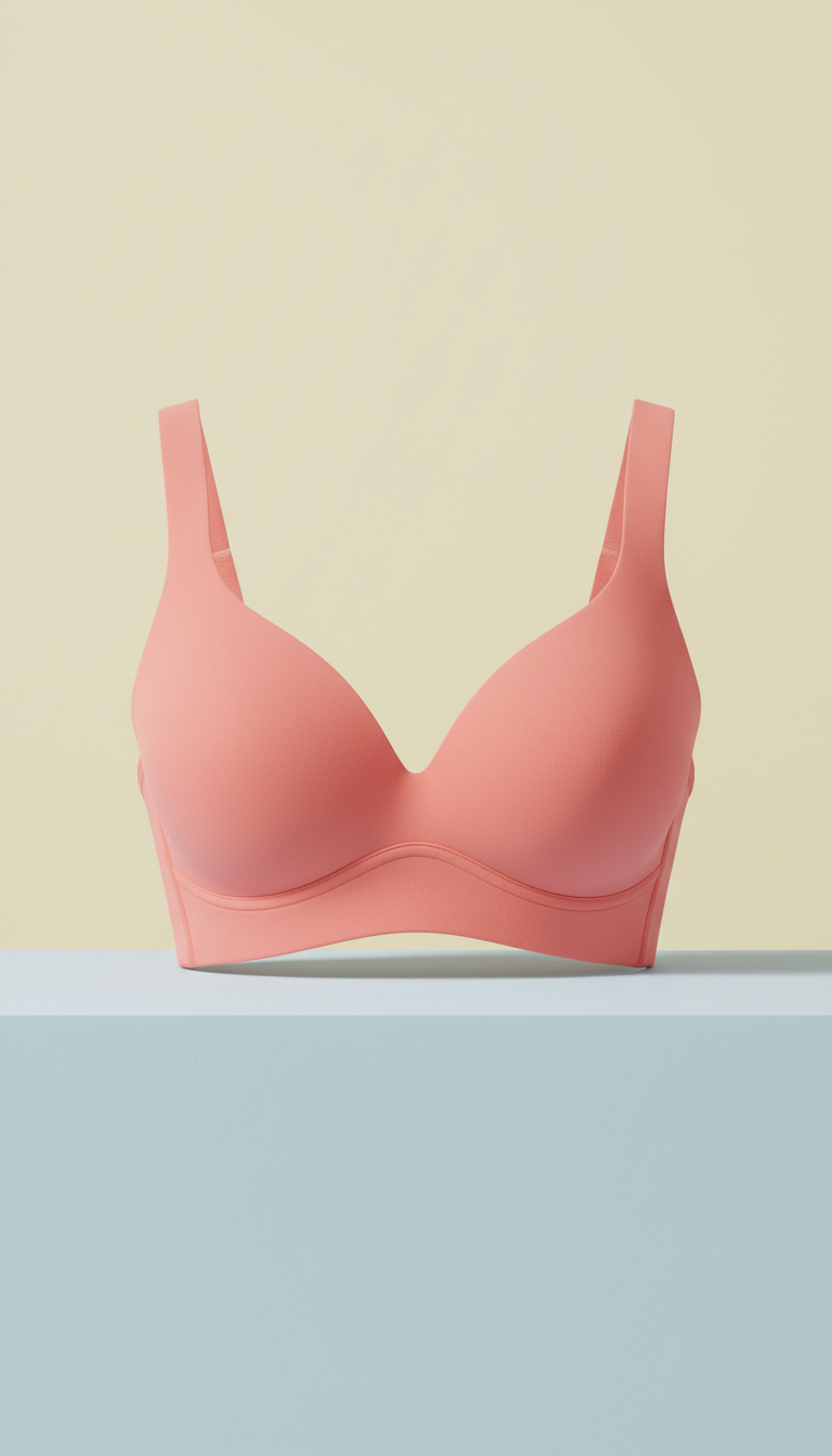 Posture bra in rosy coral