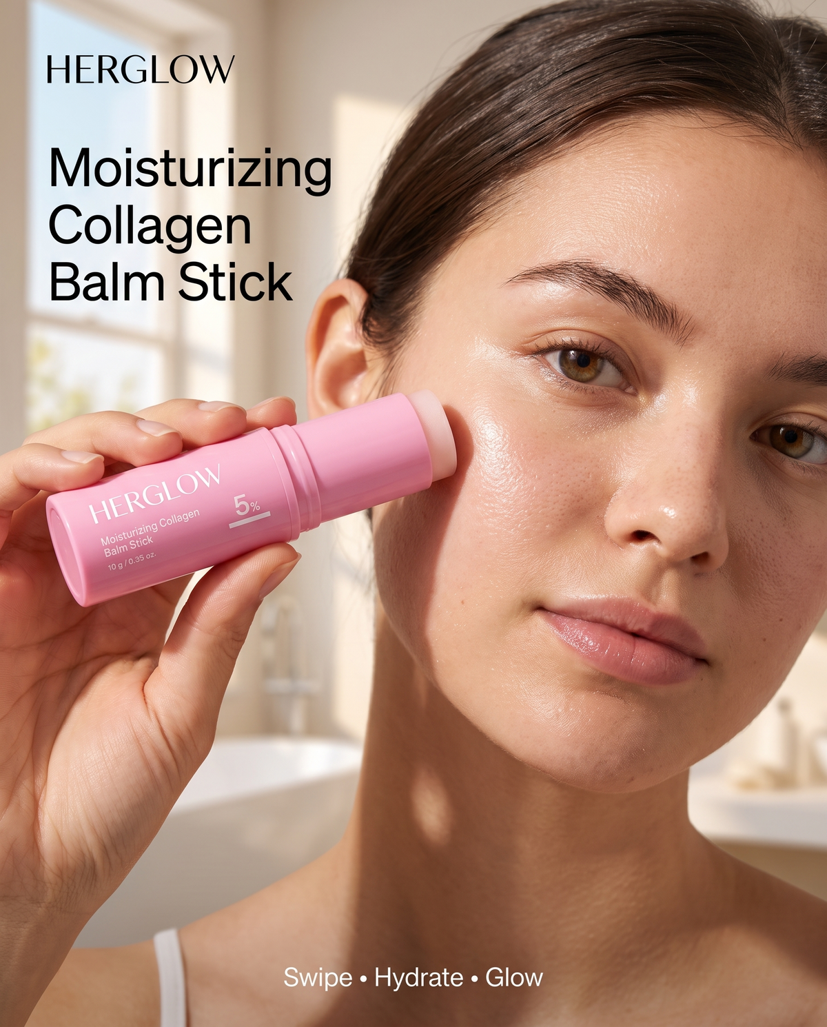 HerGlow Moisturizing Collagen Balm Stick beauty creative
